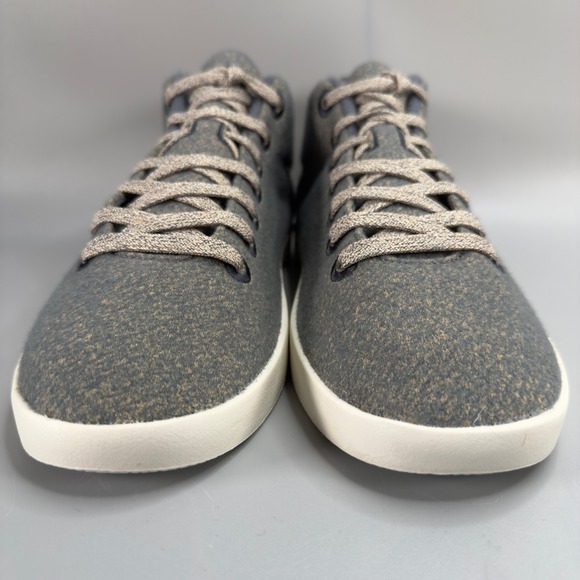 Allbirds Wool Piper Mids Womens 10‎ Sneakers Gray Blue White Lace Up Shoe - Picture 2 of 16